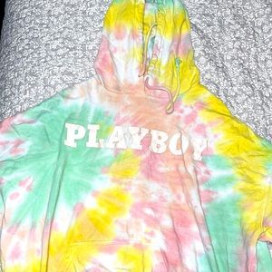 Tye dye playboy hoodie